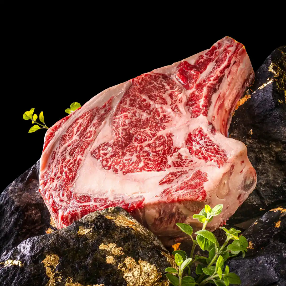 Dry Aged Clubsteak vom Burgstädter Angus auf Steinen