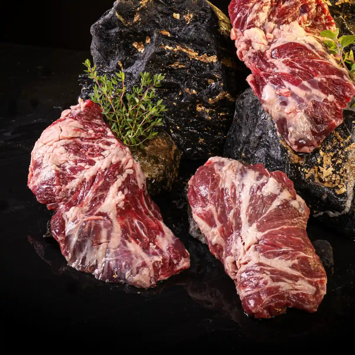 Mehrere Spidersteaks | Fledermaussteaks vom Burgstädter Angus