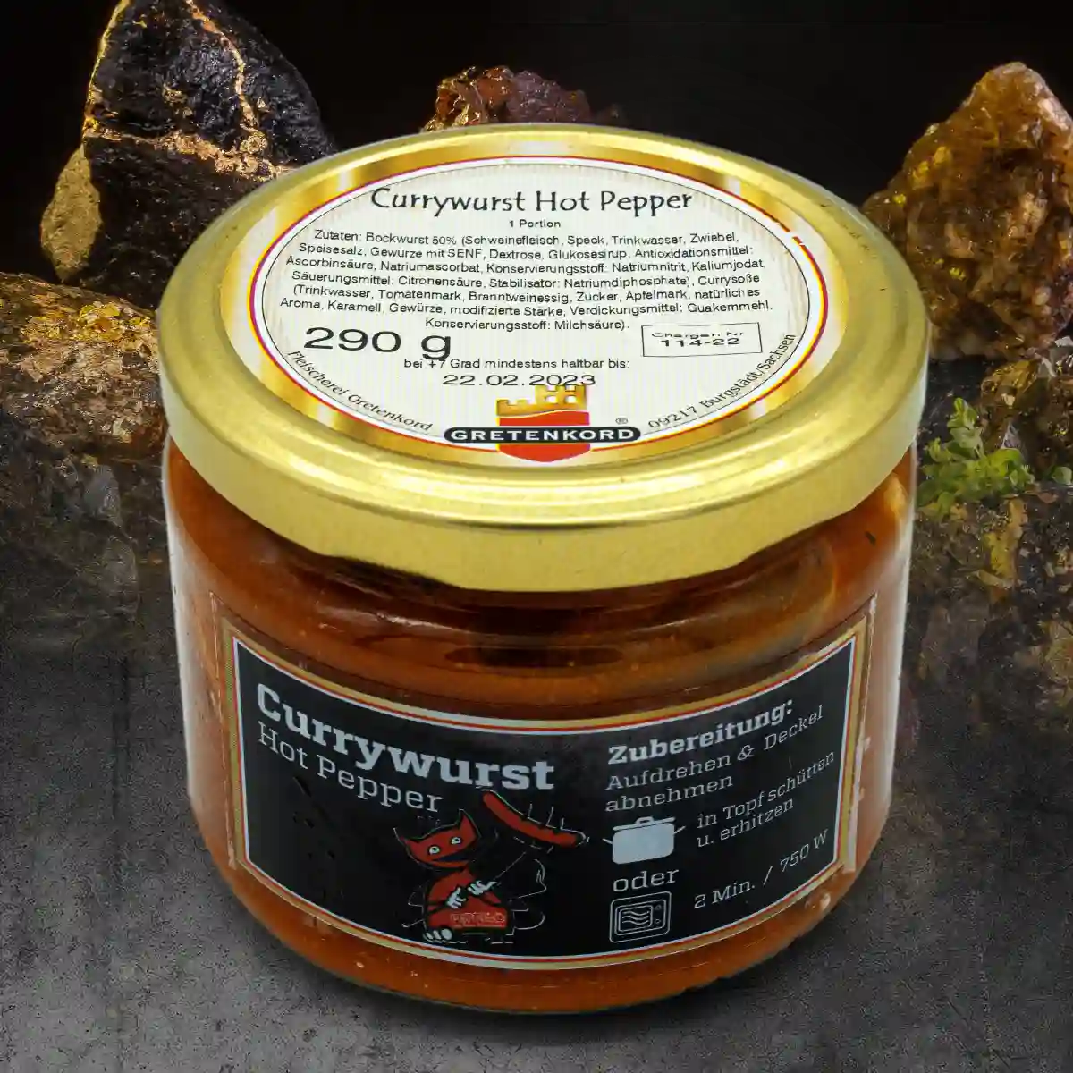 Currywurst Hot Pepper im Glas