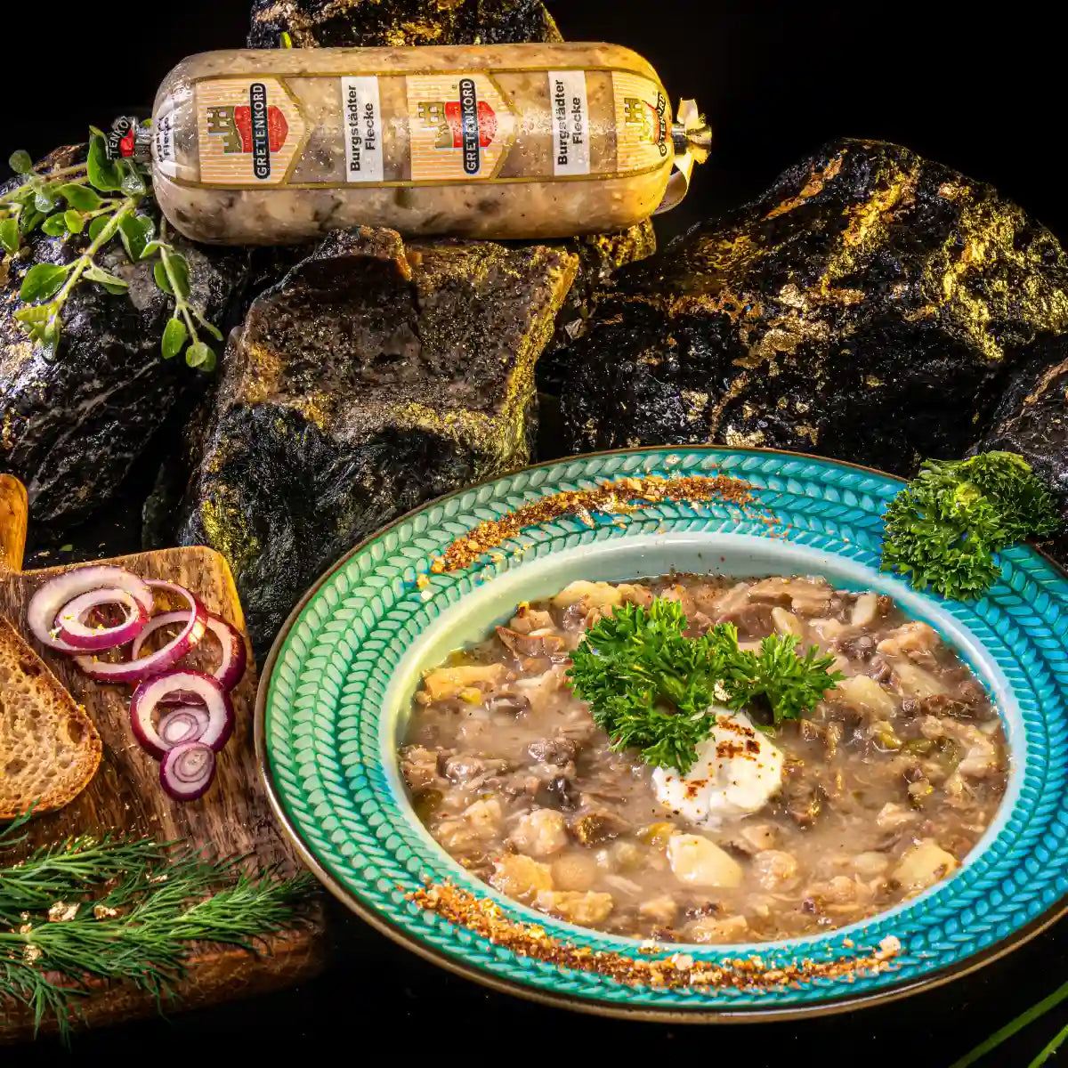 Burgstädter Flecke | Kutteln | Kaldaunen angerichtet