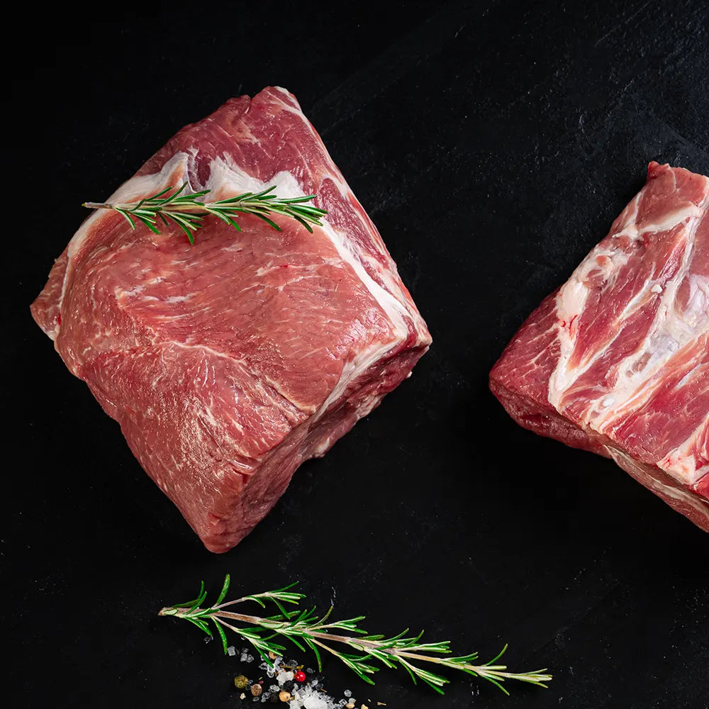 Kammbraten vom Duroc Strohschwein