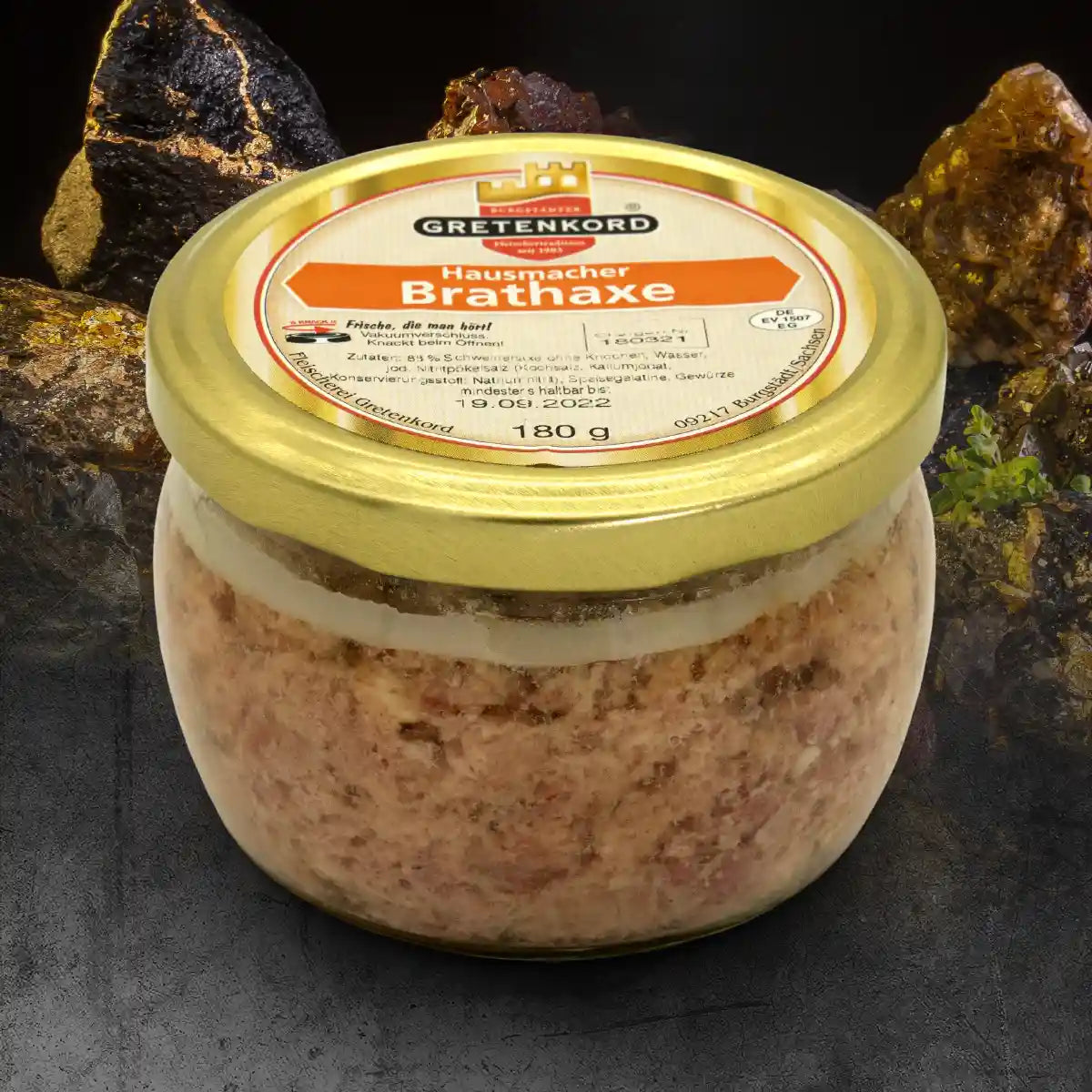 Hausmacher Brathaxe im Glas