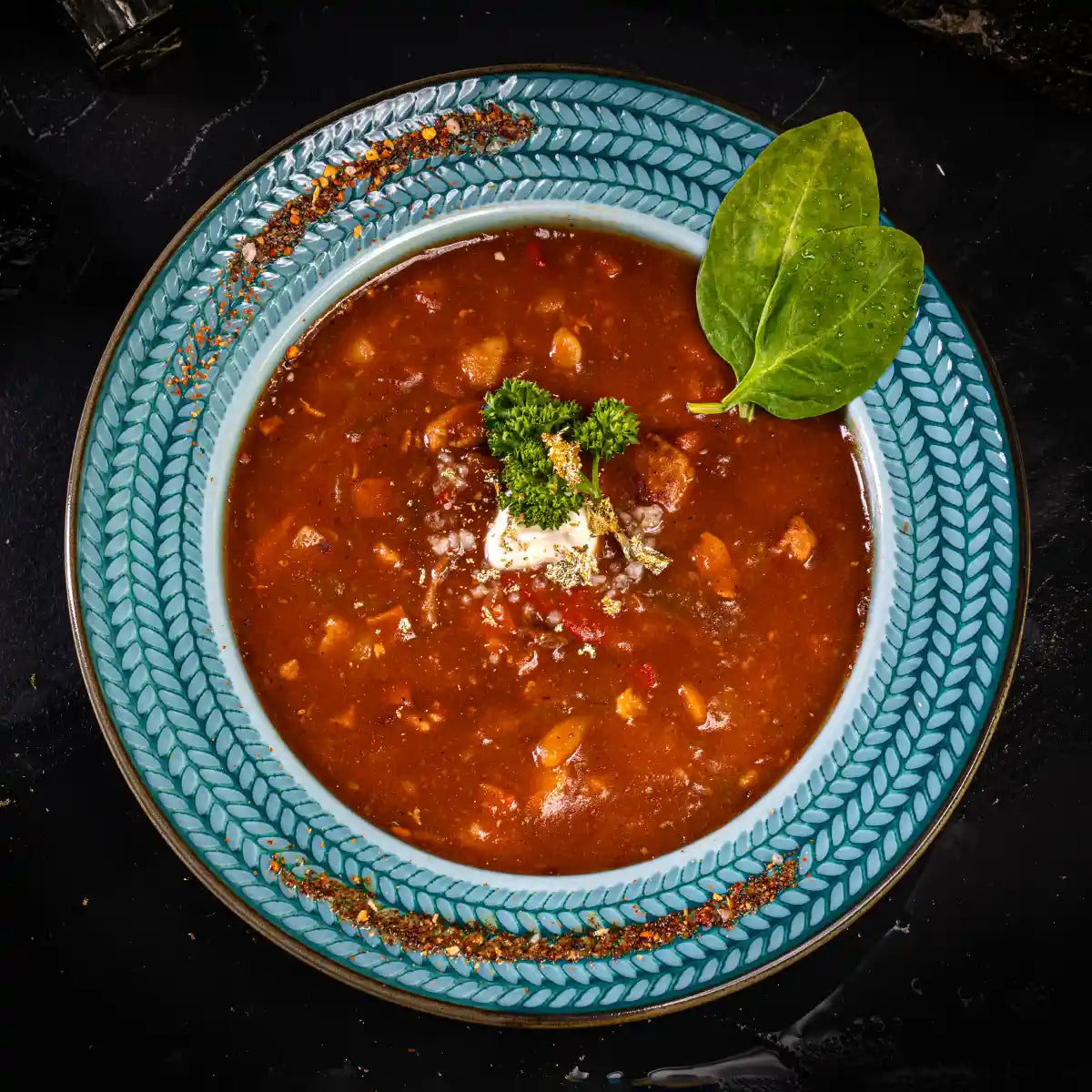 Gulaschsuppe im Glas