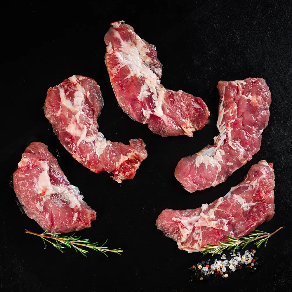 Kachelfleisch vom Duroc Strohschwein